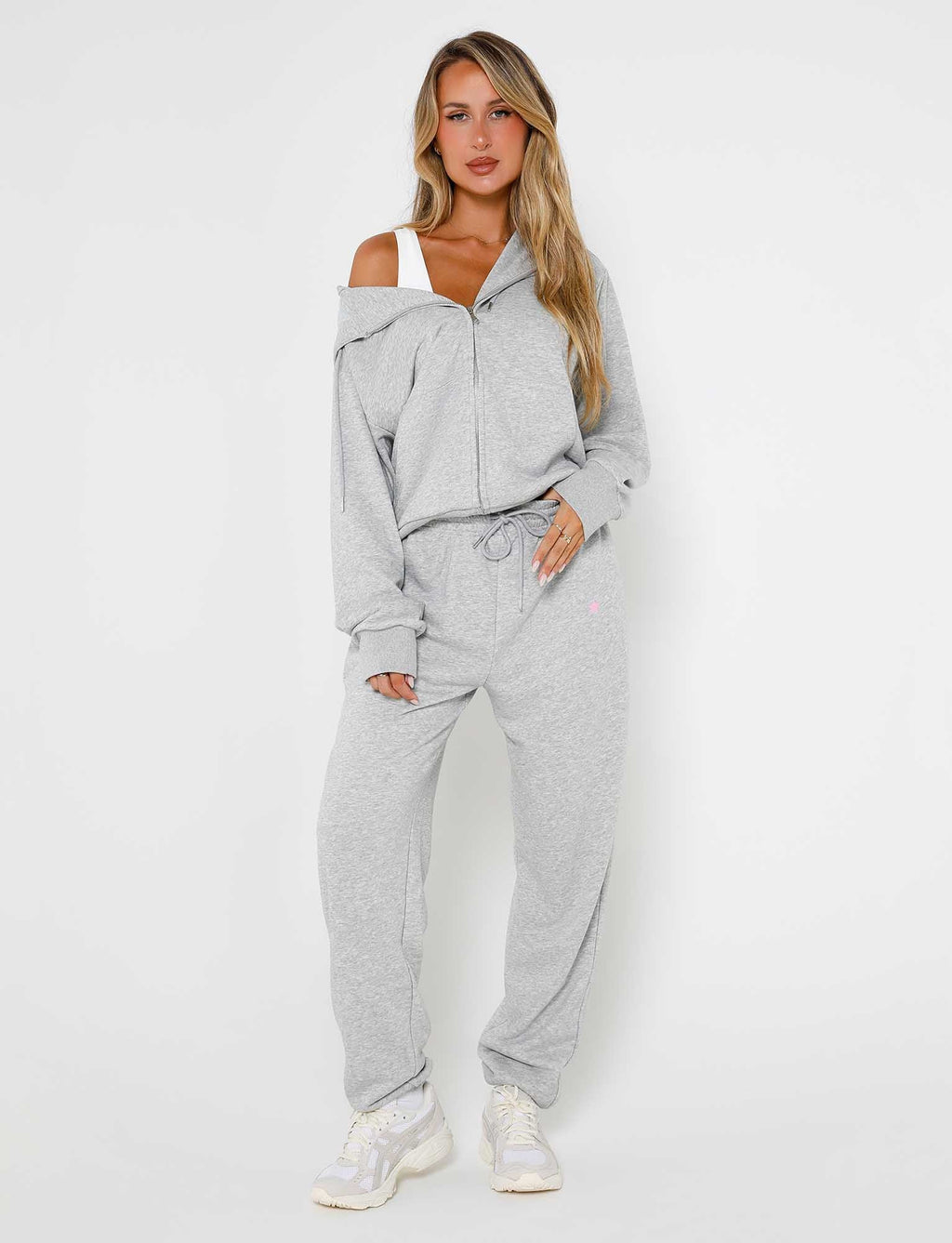 ALISH PANT - GREY : GREY MARLE