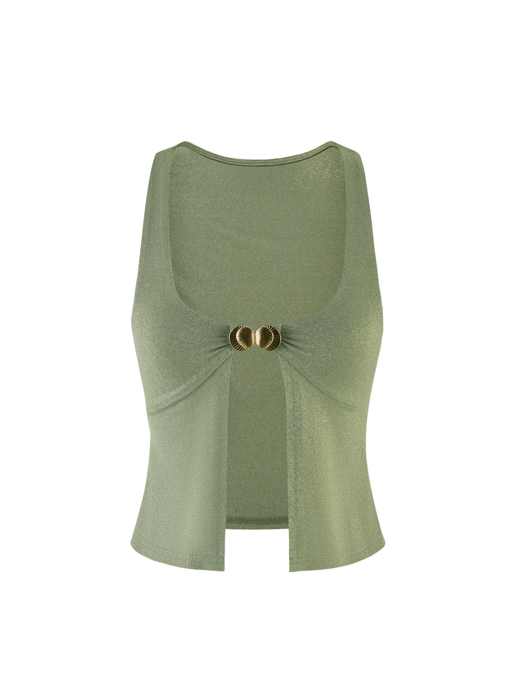 AMETHYST TOP - GREEN : GREEN SPARKLE