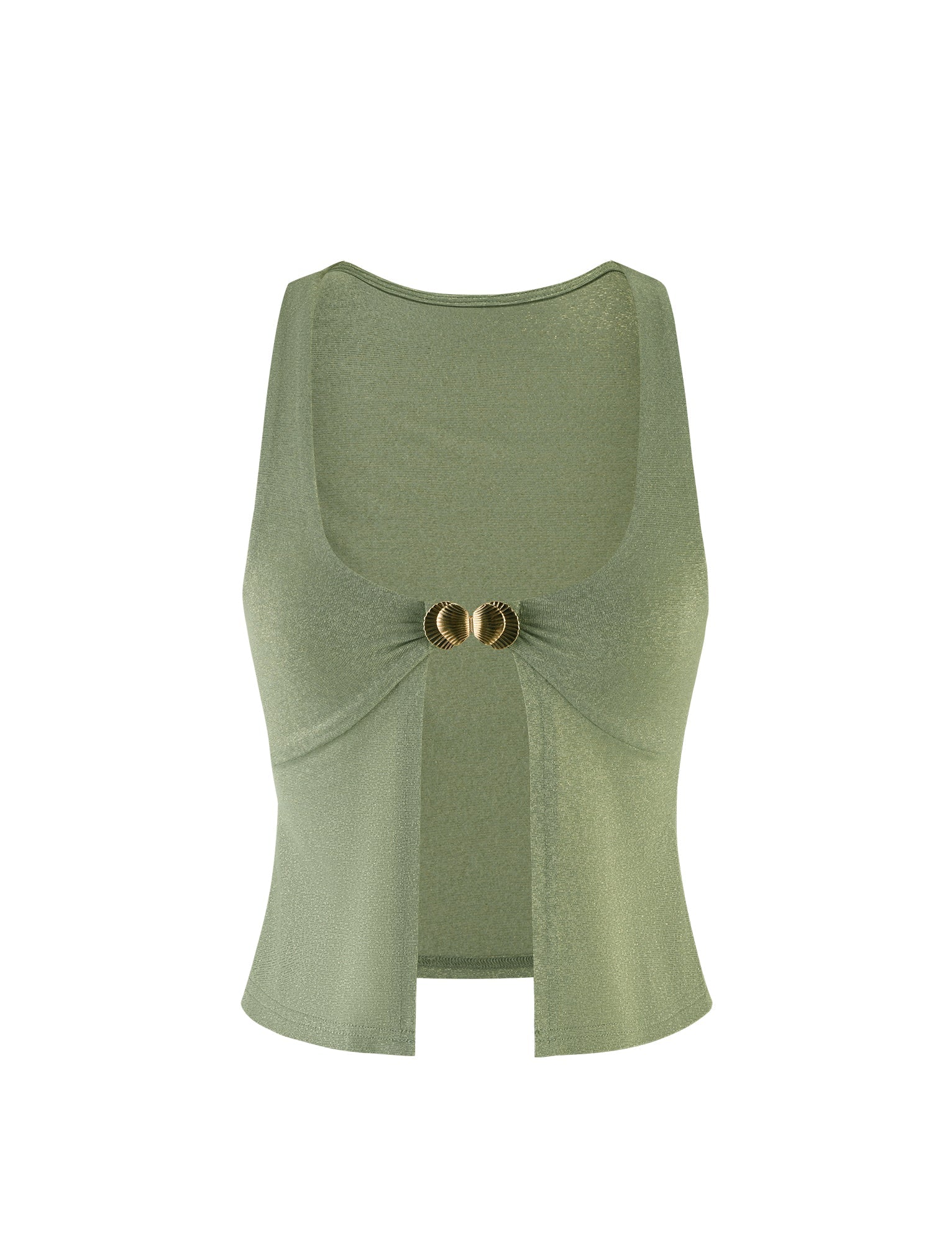 AMETHYST TOP - GREEN : GREEN SPARKLE