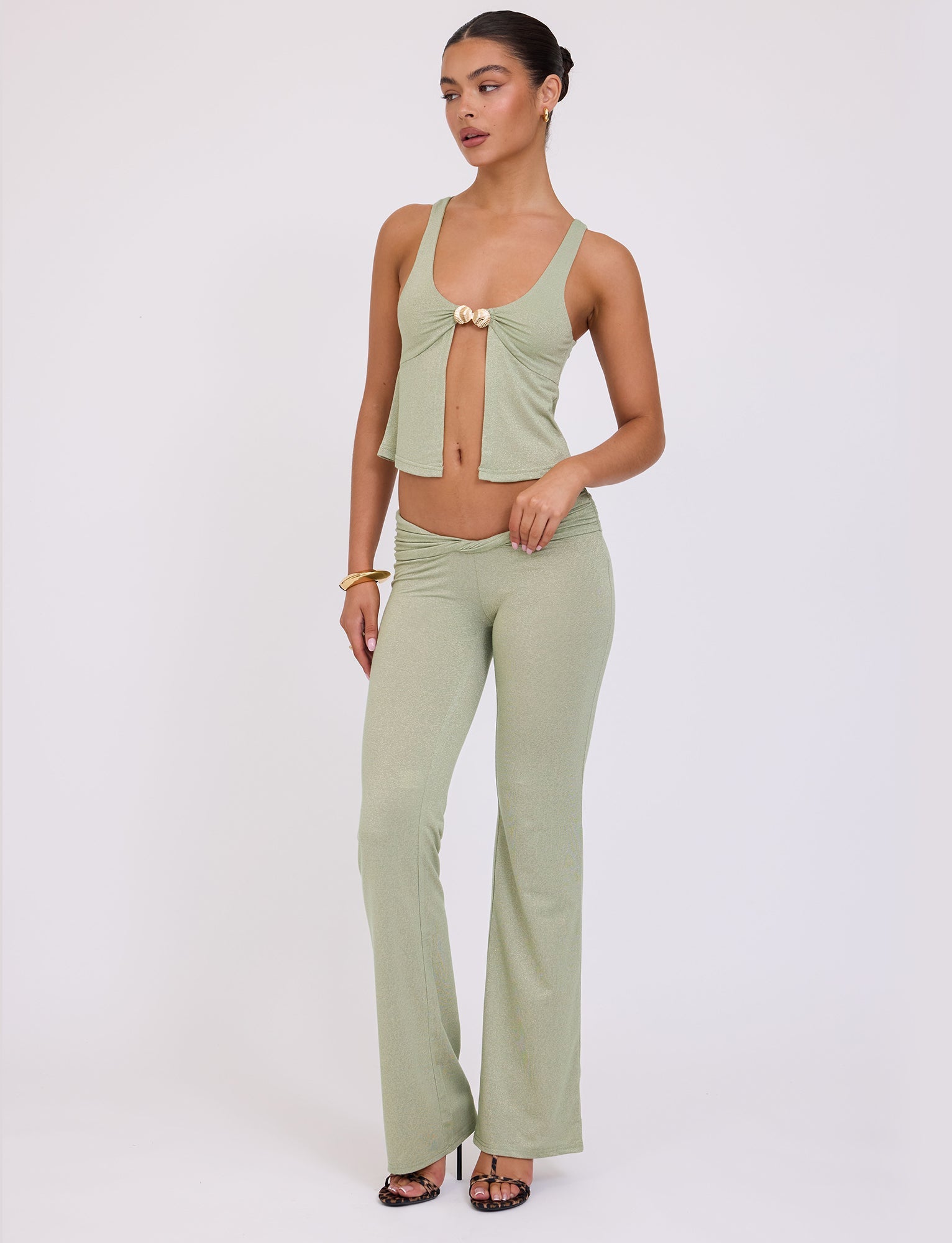 AMETHYST PANT - GREEN : GREEN SPARKLE
