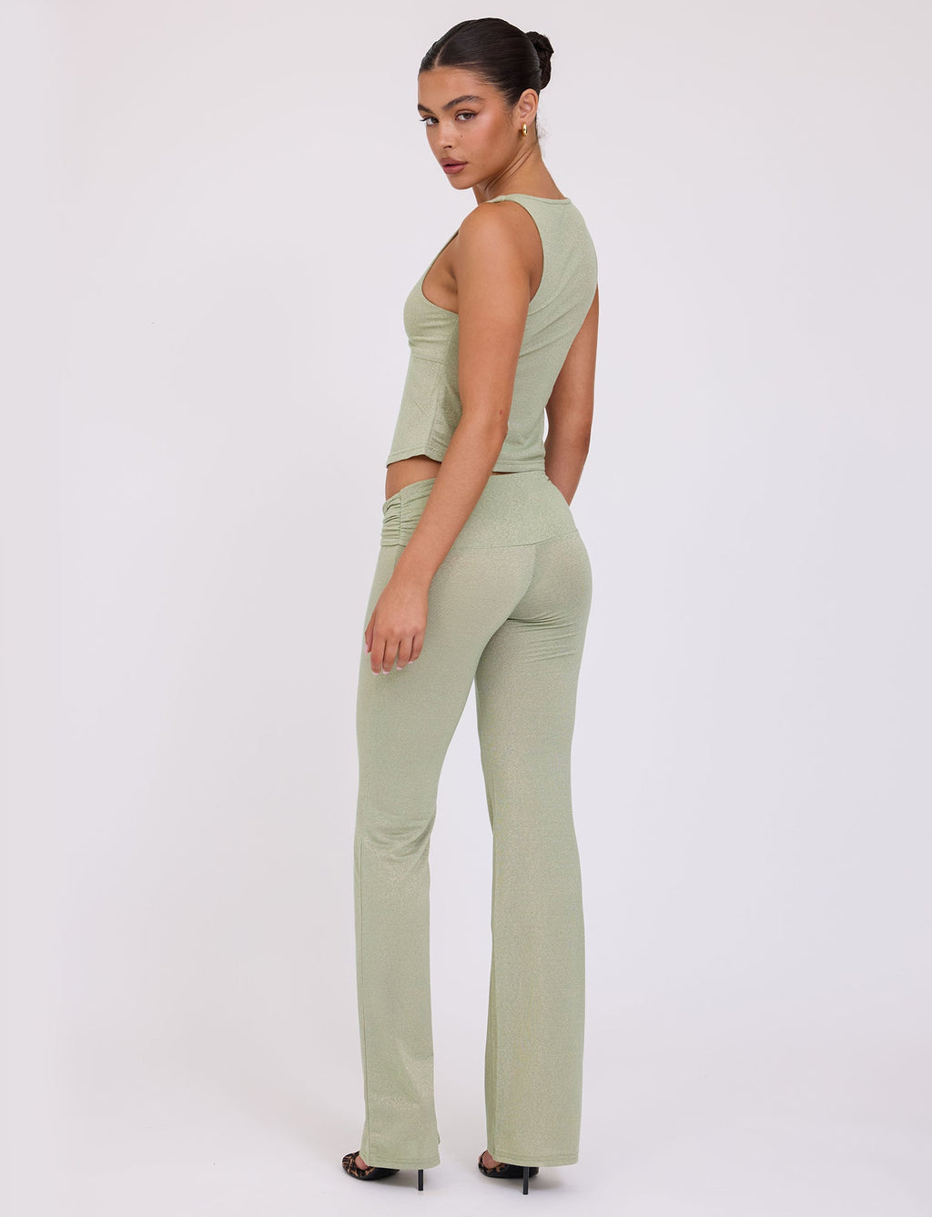 AMETHYST TOP - GREEN : GREEN SPARKLE
