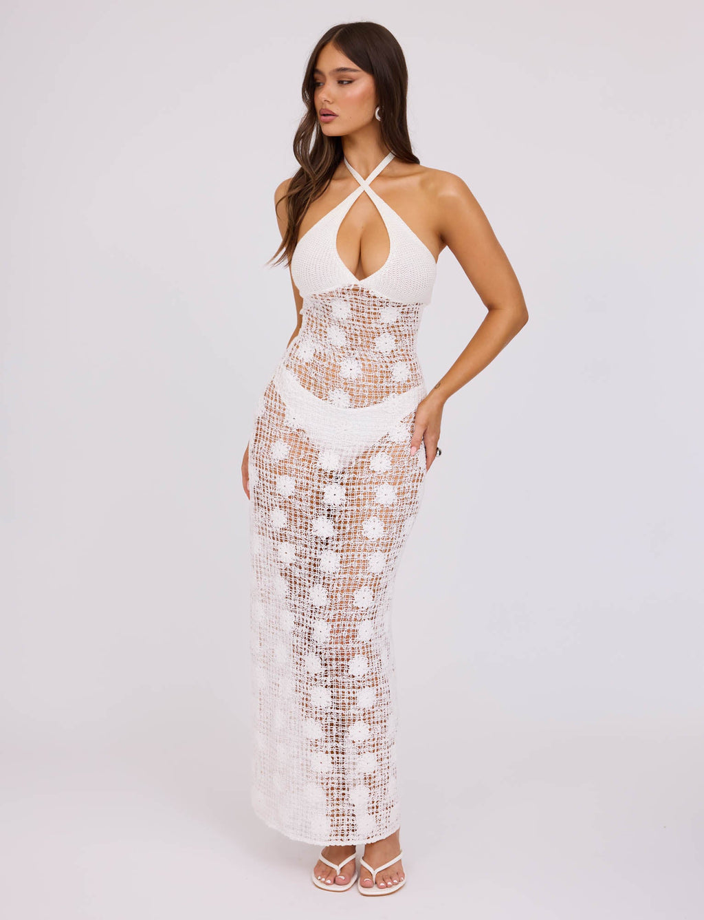 ARDEEN DRESS - WHITE