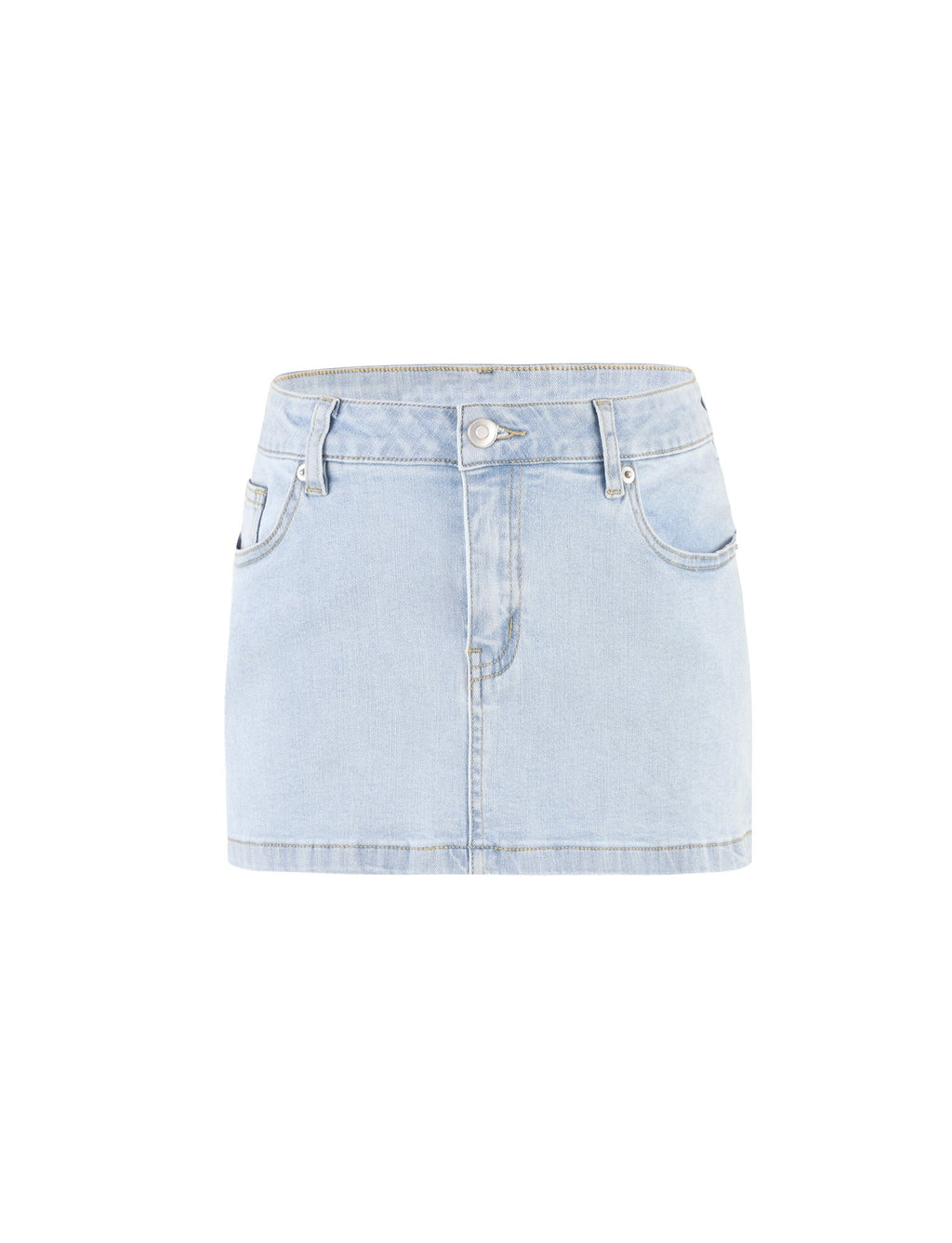 AMAYA MINI SKIRT - BLUE : LIGHT WASH