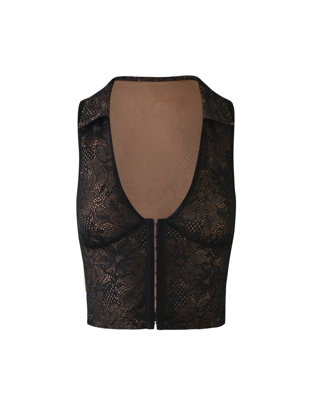 ALDINA TOP - BLACK : LACE