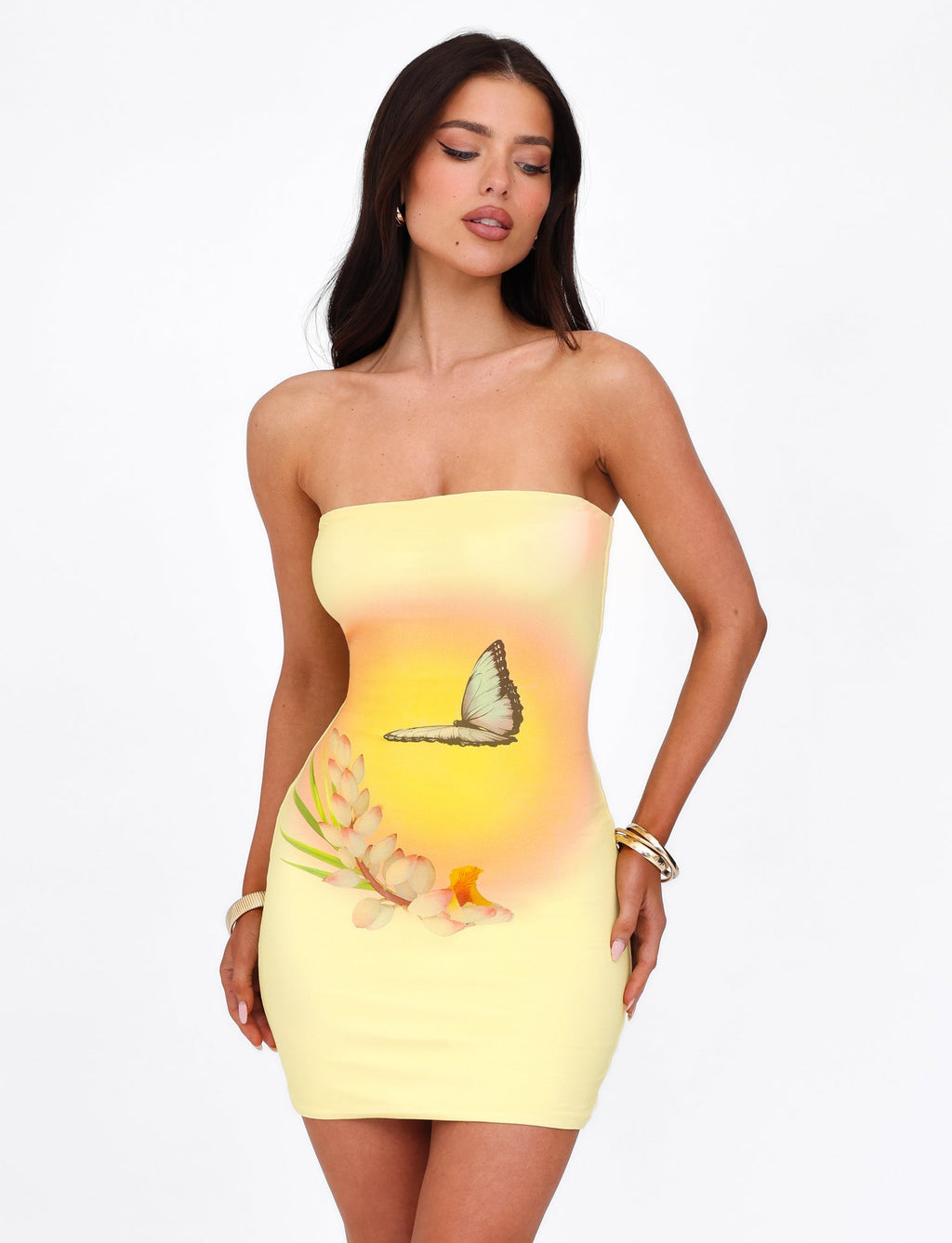 AMBROSE DRESS - YELLOW : BUTTER