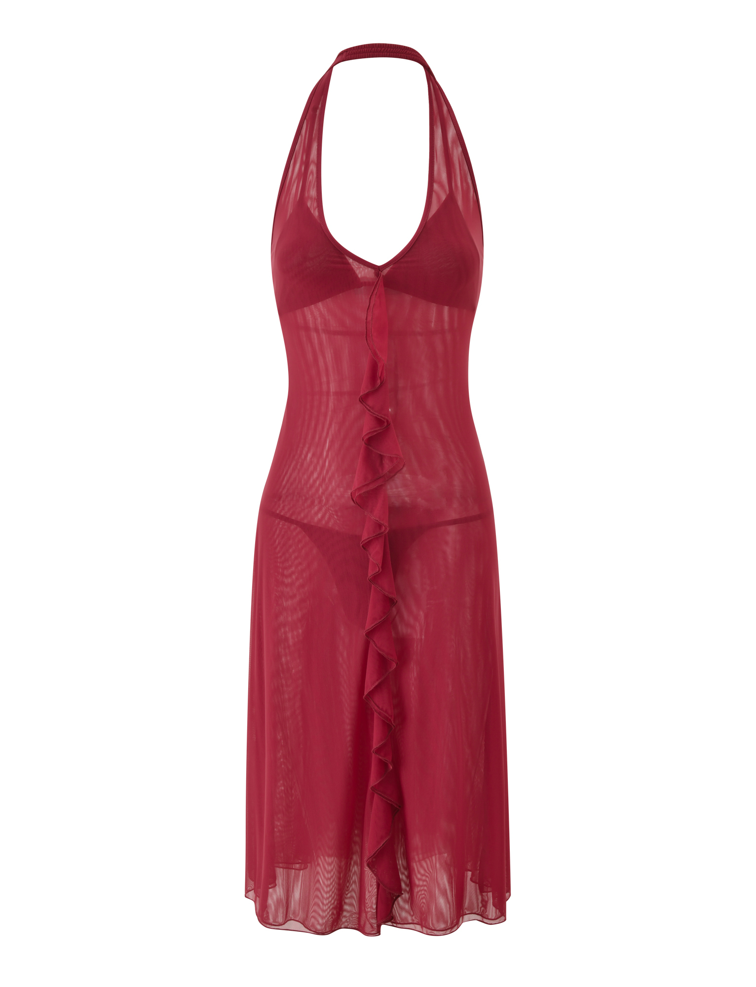 ASH MIDI DRESS - RED