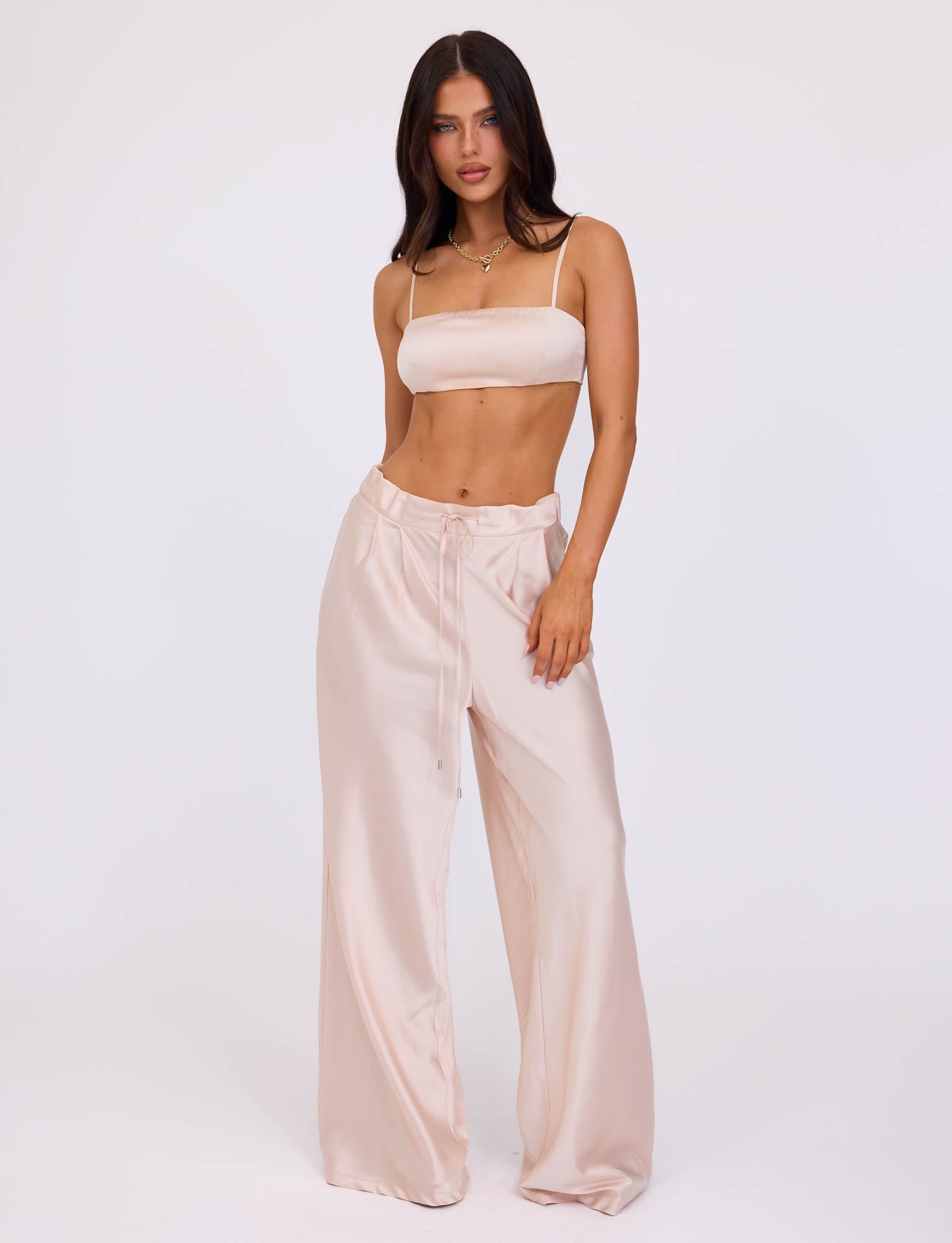 ALINA PANT - WHITE : IVORY
