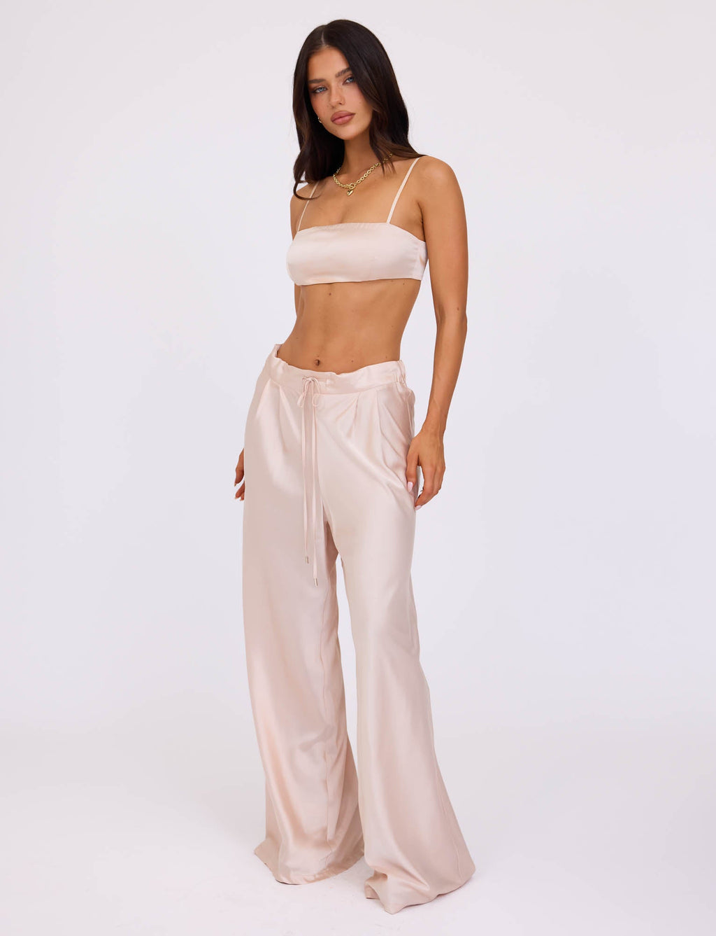 ALINA PANT - WHITE : IVORY
