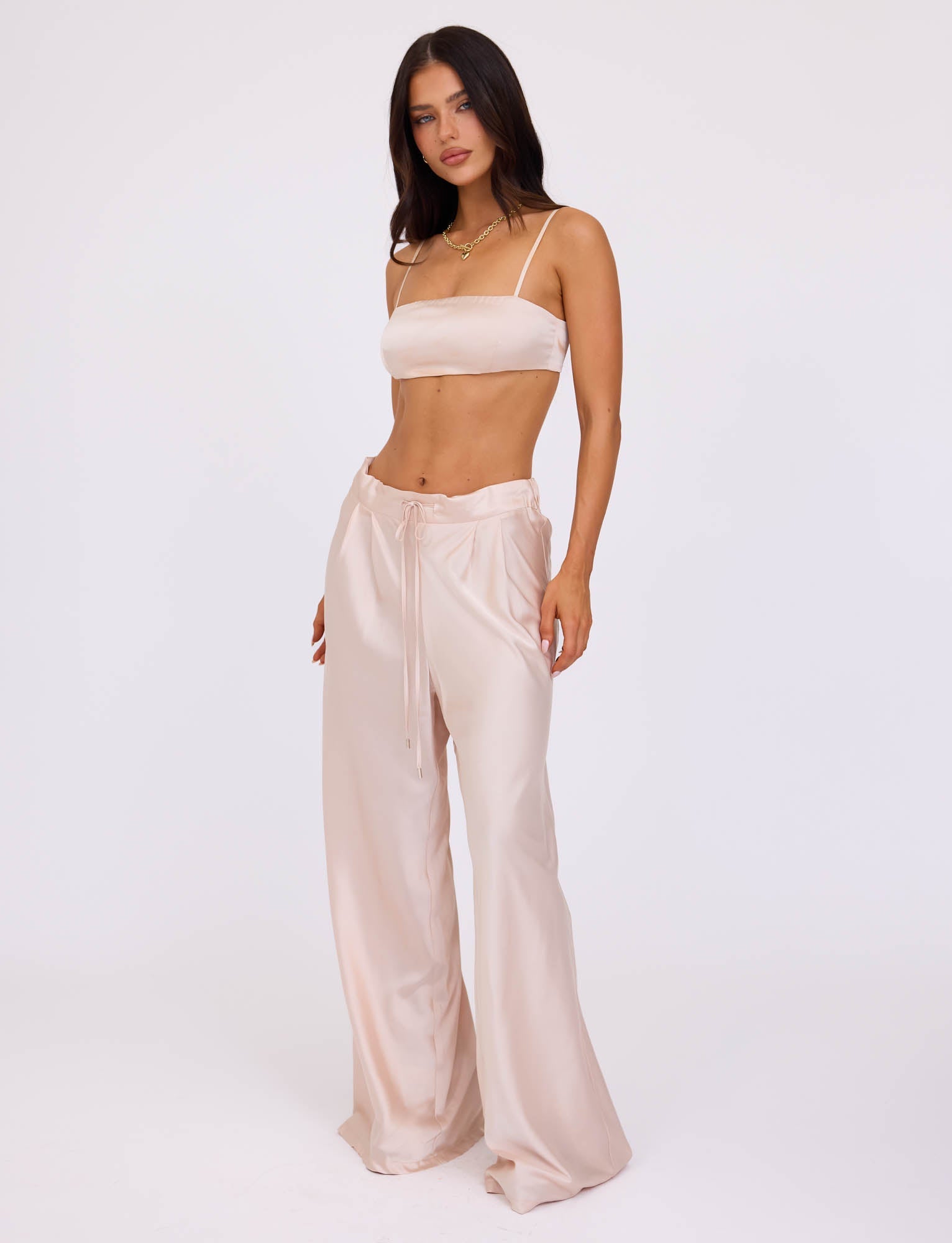 ALINA PANT - WHITE : IVORY