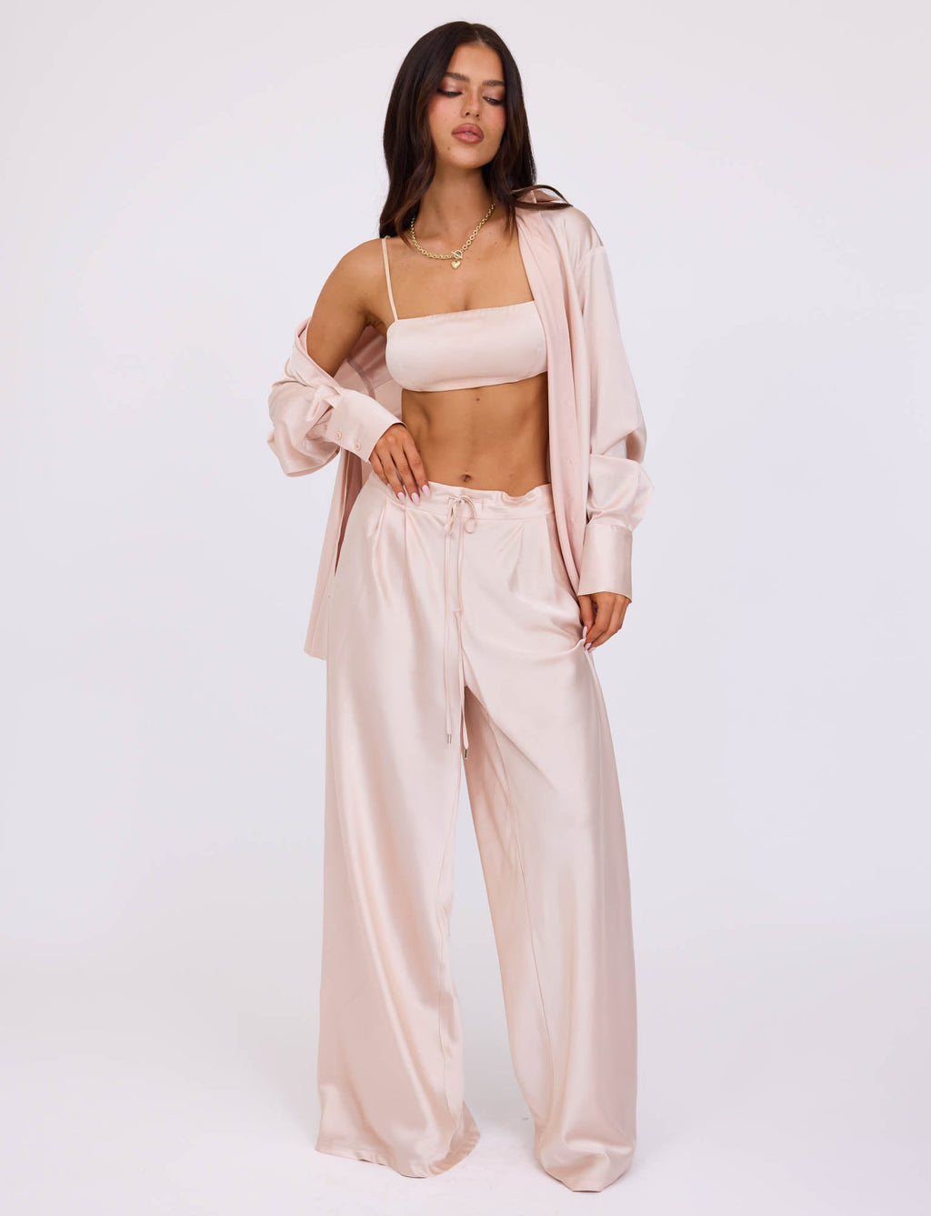 ALINA PANT - WHITE : IVORY